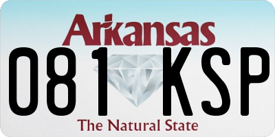AR license plate 081KSP