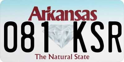 AR license plate 081KSR