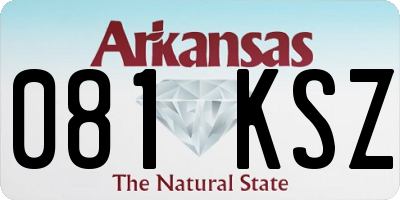 AR license plate 081KSZ