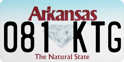 AR license plate 081KTG