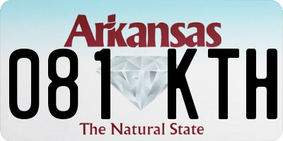 AR license plate 081KTH