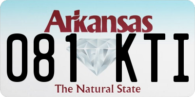 AR license plate 081KTI