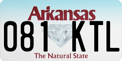 AR license plate 081KTL
