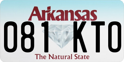 AR license plate 081KTO