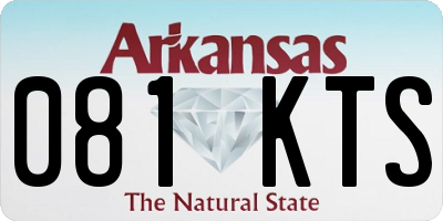 AR license plate 081KTS