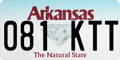 AR license plate 081KTT