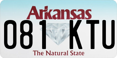 AR license plate 081KTU