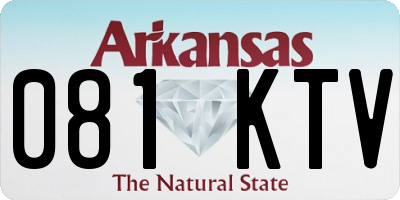 AR license plate 081KTV