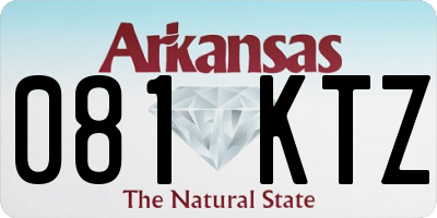 AR license plate 081KTZ