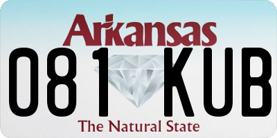 AR license plate 081KUB