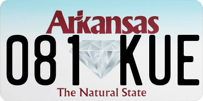 AR license plate 081KUE