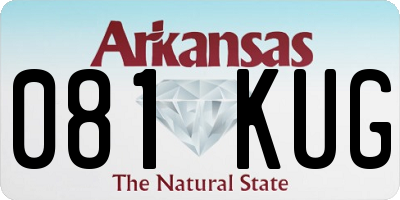 AR license plate 081KUG