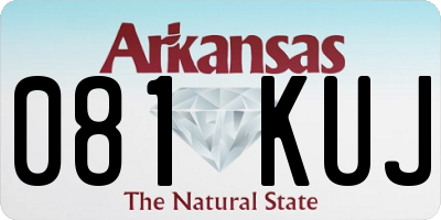 AR license plate 081KUJ