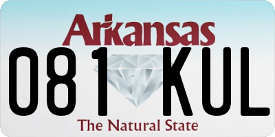 AR license plate 081KUL