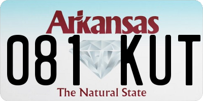 AR license plate 081KUT