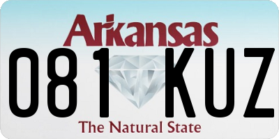 AR license plate 081KUZ