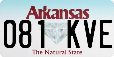 AR license plate 081KVE