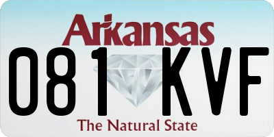 AR license plate 081KVF