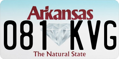 AR license plate 081KVG