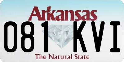 AR license plate 081KVI