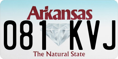 AR license plate 081KVJ