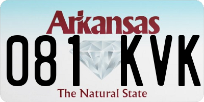 AR license plate 081KVK