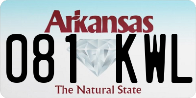 AR license plate 081KWL
