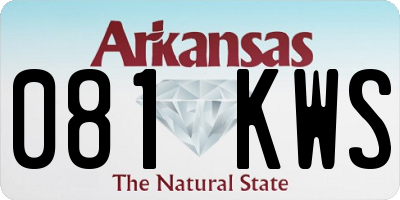 AR license plate 081KWS