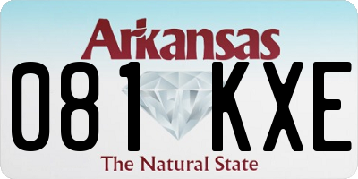 AR license plate 081KXE