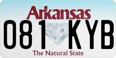 AR license plate 081KYB
