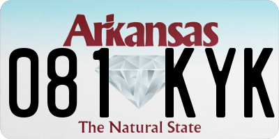 AR license plate 081KYK