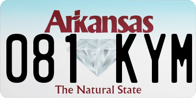 AR license plate 081KYM