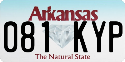 AR license plate 081KYP