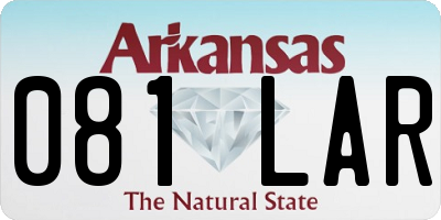 AR license plate 081LAR