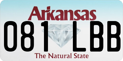 AR license plate 081LBB
