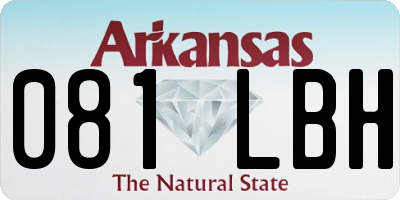 AR license plate 081LBH