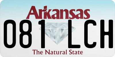 AR license plate 081LCH