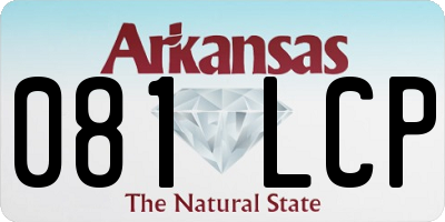 AR license plate 081LCP