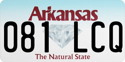 AR license plate 081LCQ