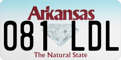 AR license plate 081LDL