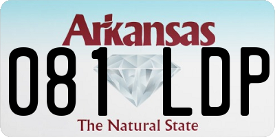 AR license plate 081LDP