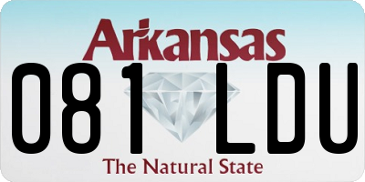 AR license plate 081LDU