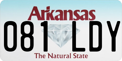 AR license plate 081LDY