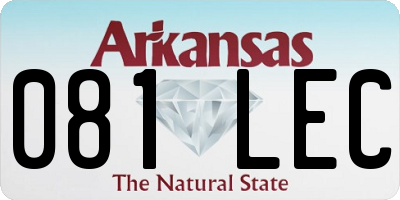 AR license plate 081LEC