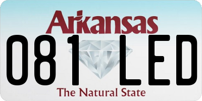 AR license plate 081LED