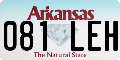 AR license plate 081LEH