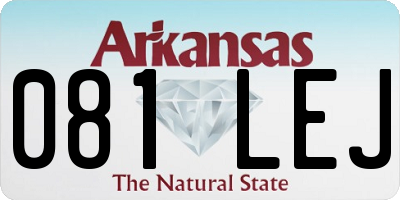 AR license plate 081LEJ