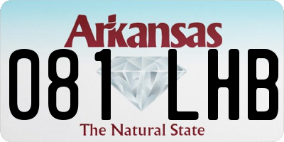AR license plate 081LHB