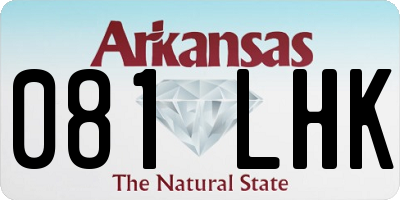 AR license plate 081LHK