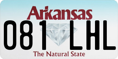 AR license plate 081LHL